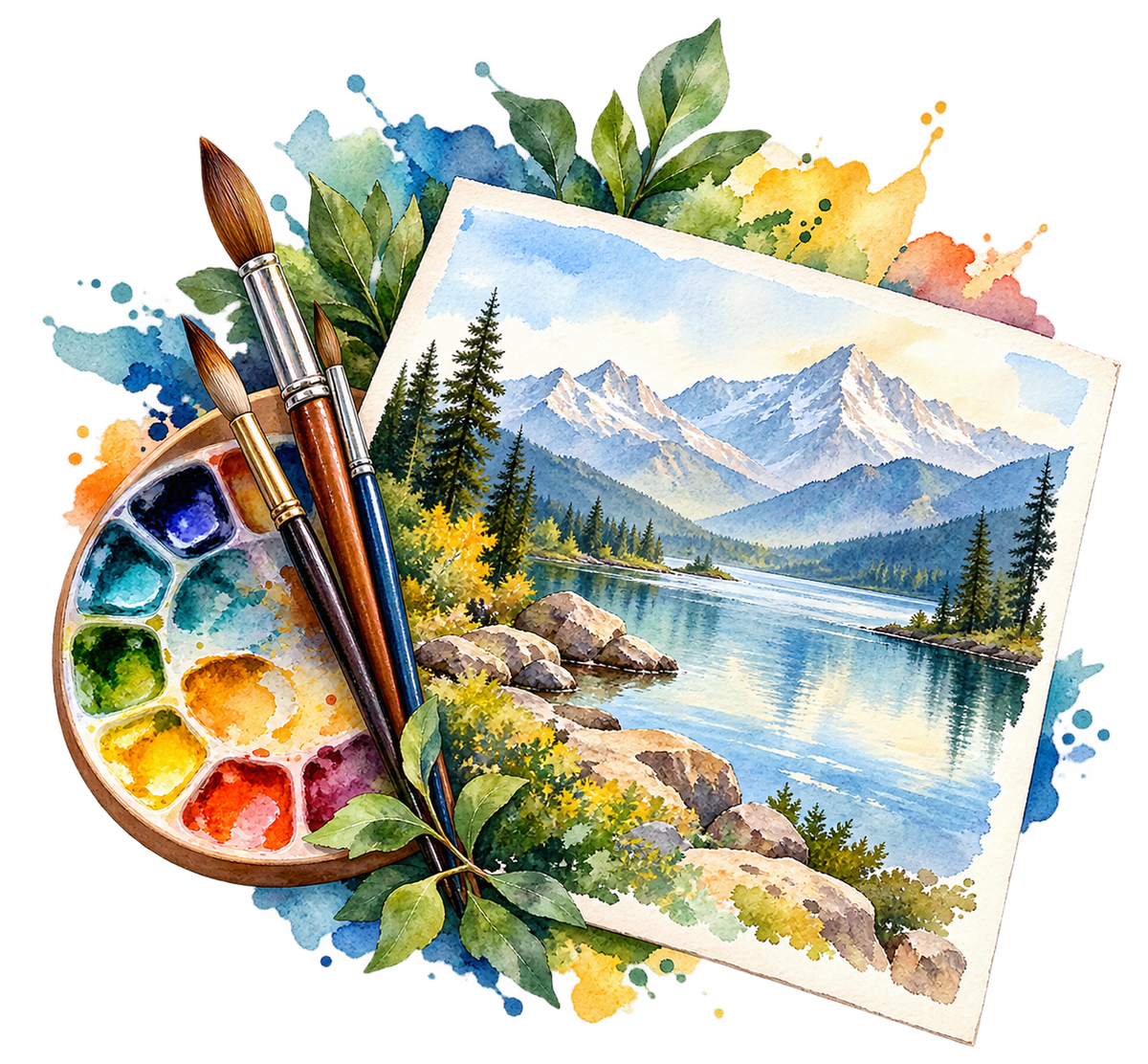 Artistic Watercolor Landscape Design Guide