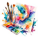 Watercolor Abstract Art Project Notes