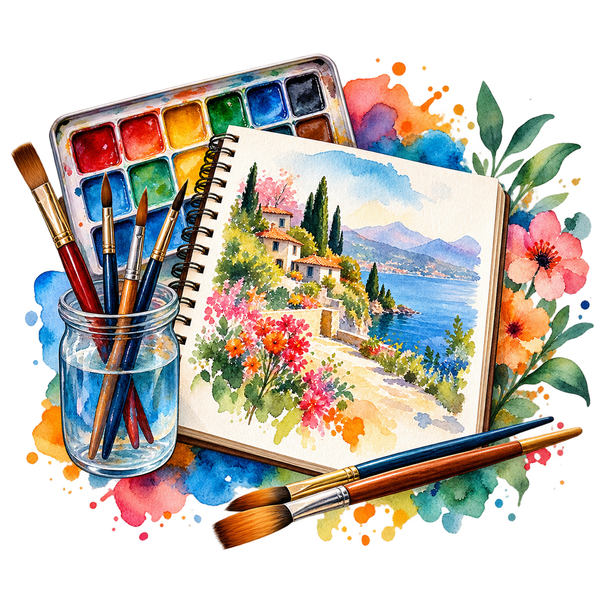 Watercolor Artistic Expression Notes