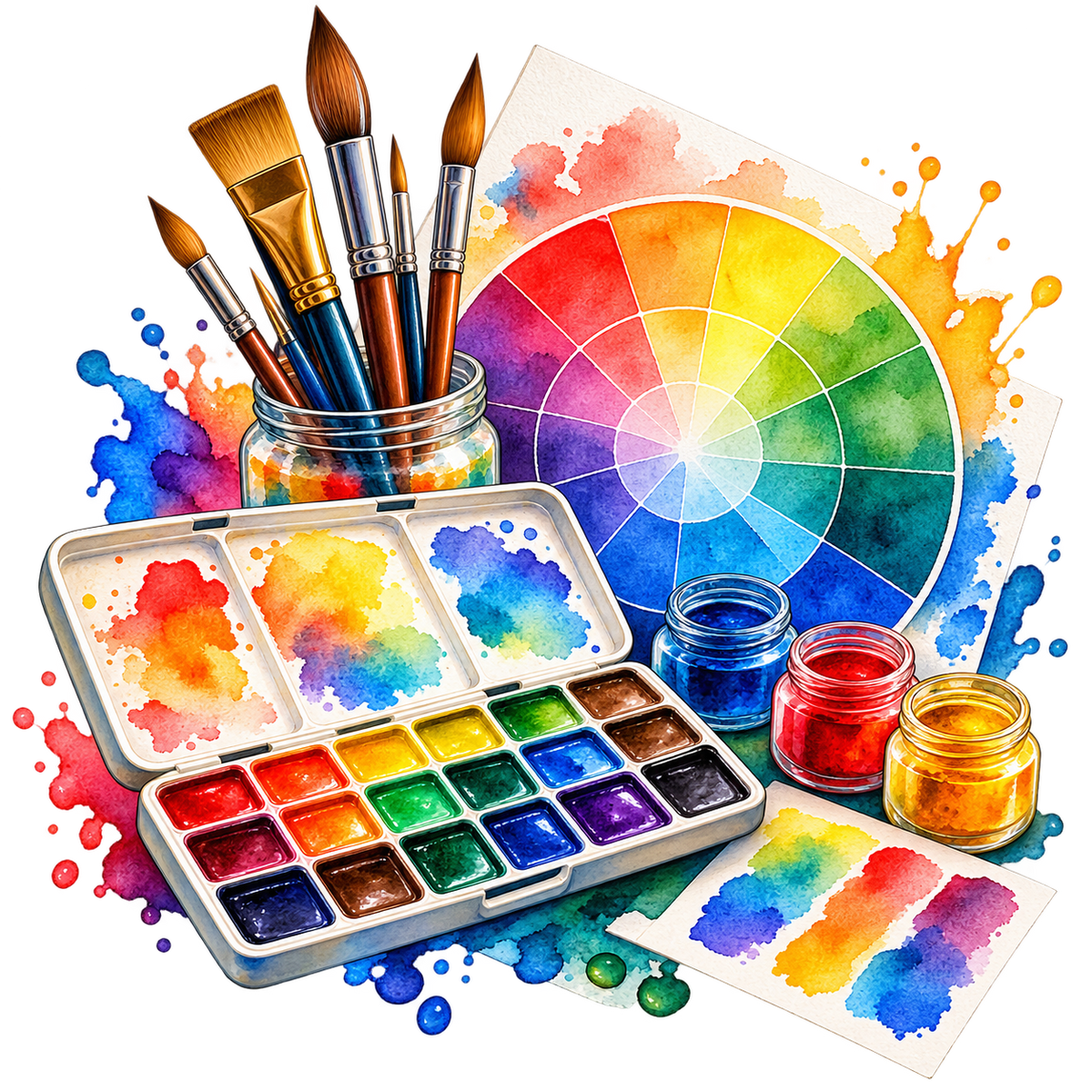 Watercolor Color Blending & Mixing Notes