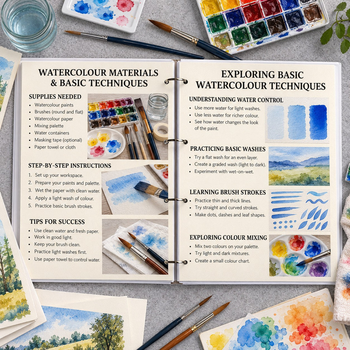 1.000+ Free Master Watercolor Guide
